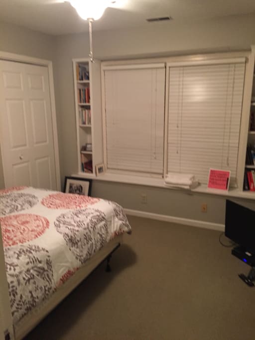 Room includes full size bed, tv with cable , and wifi access