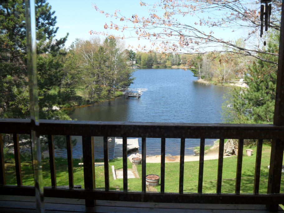 View of lake from the deck.