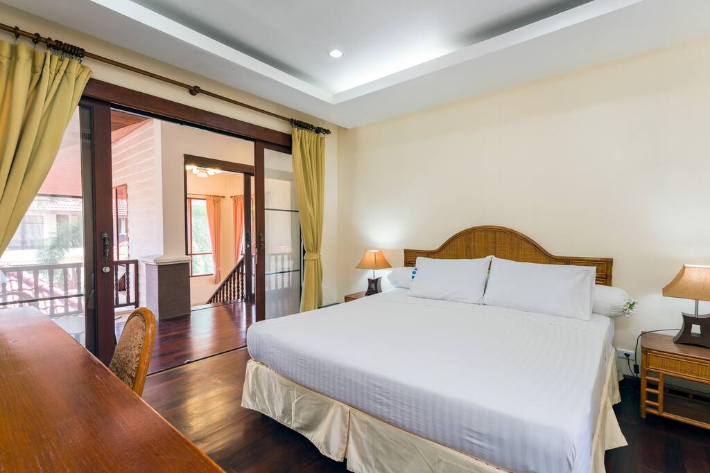 Your bedroom and view on the terrace