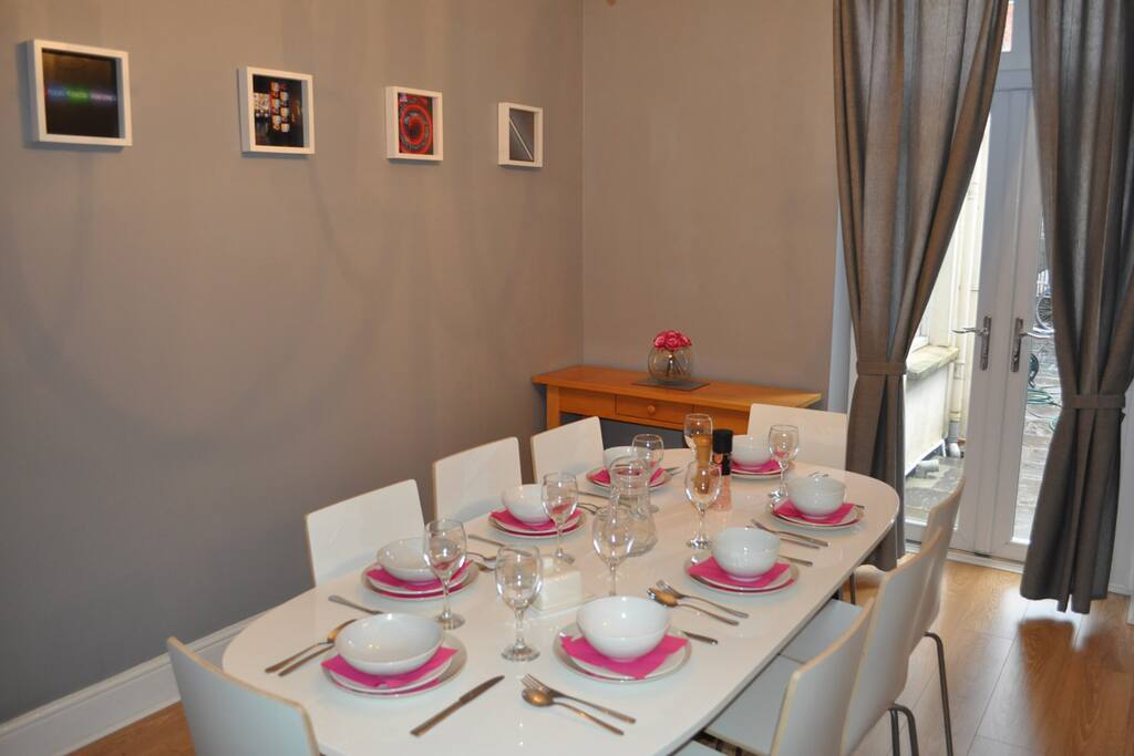 Dining Room with Patio Doors