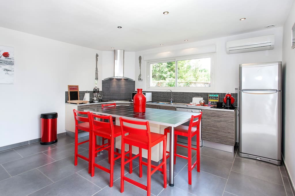 cuisine vue du salon