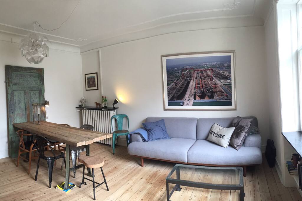 Dinner table and couch