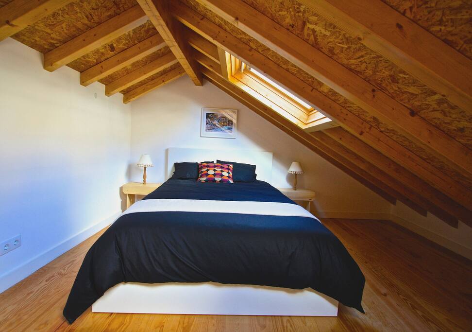 cama de casal no mezanino