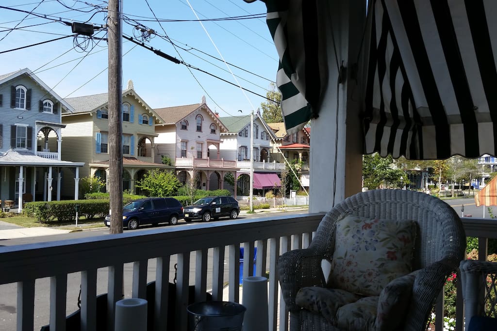 Enjoy Cape May's Victorian splendor from the porch