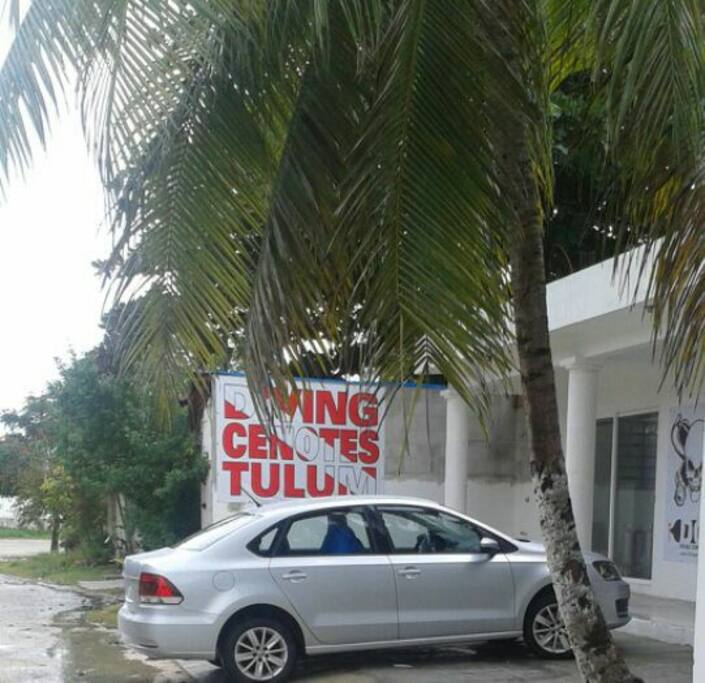 close to the dive center and main ADO bus station
