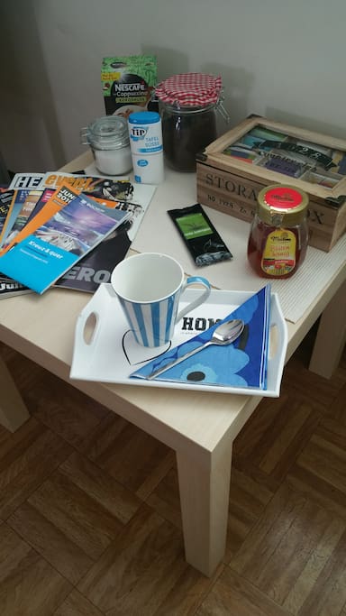 Coffee and tea as much as you like!