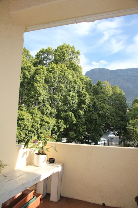 Balcony with a view (and seating).