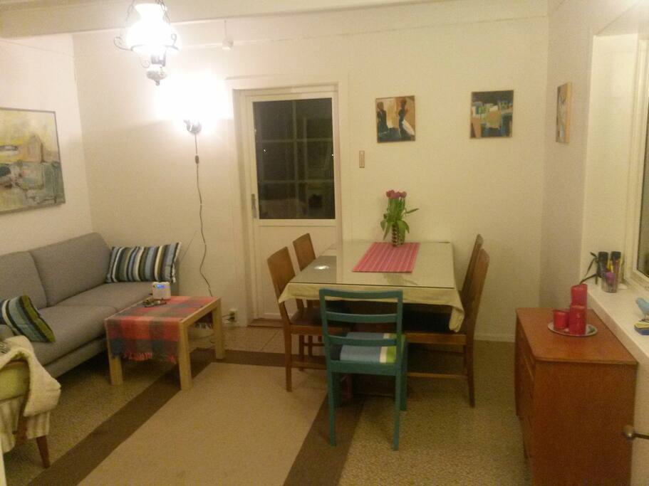 Livingroom with entrance to terrace and winter garden
