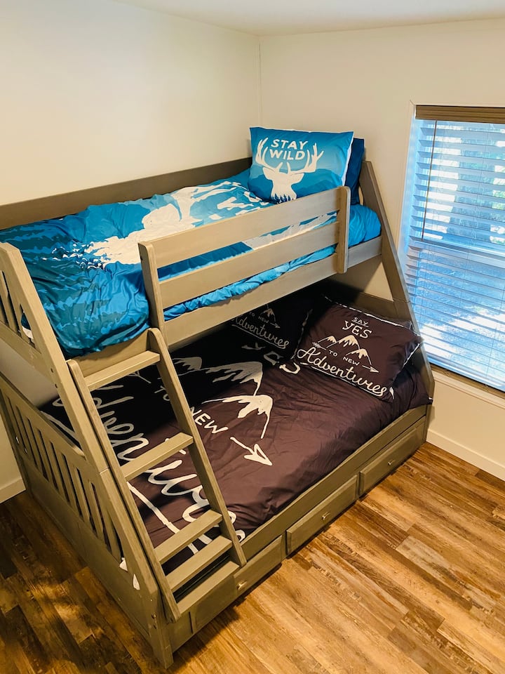 Twin and full-sized bunk beds
