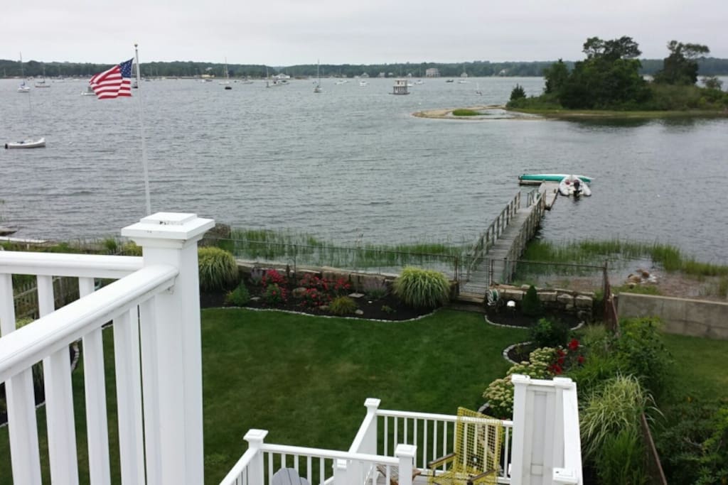Right on the water