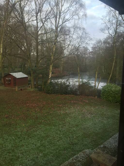 A view of the lake from the house