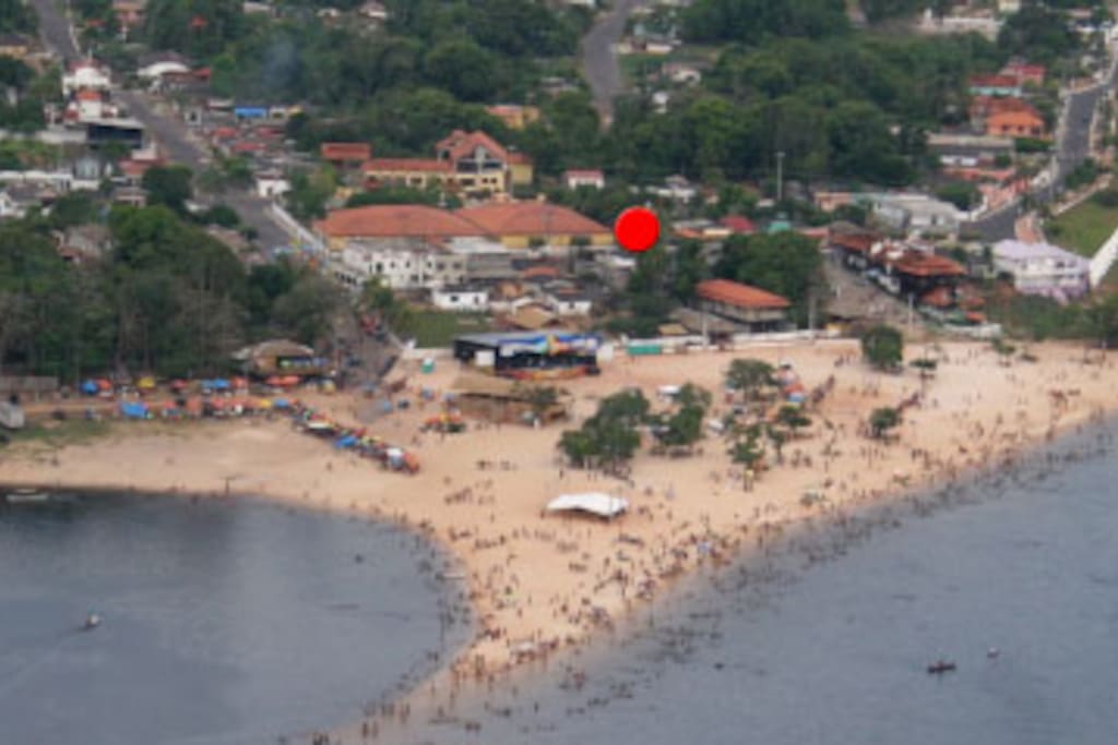 Localização do Waikyru com referencias à praia da Ponta da Maresia