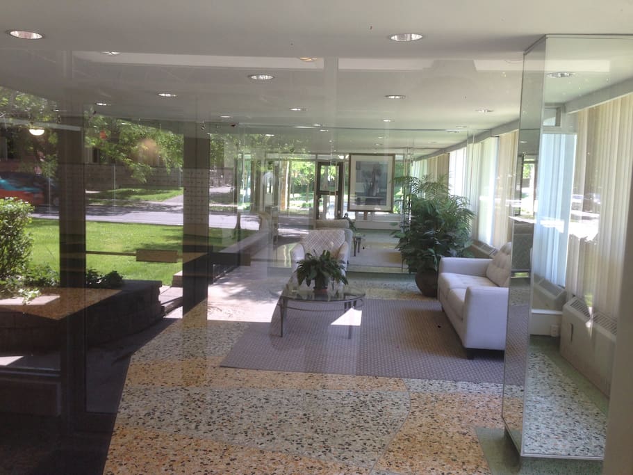 the lobby