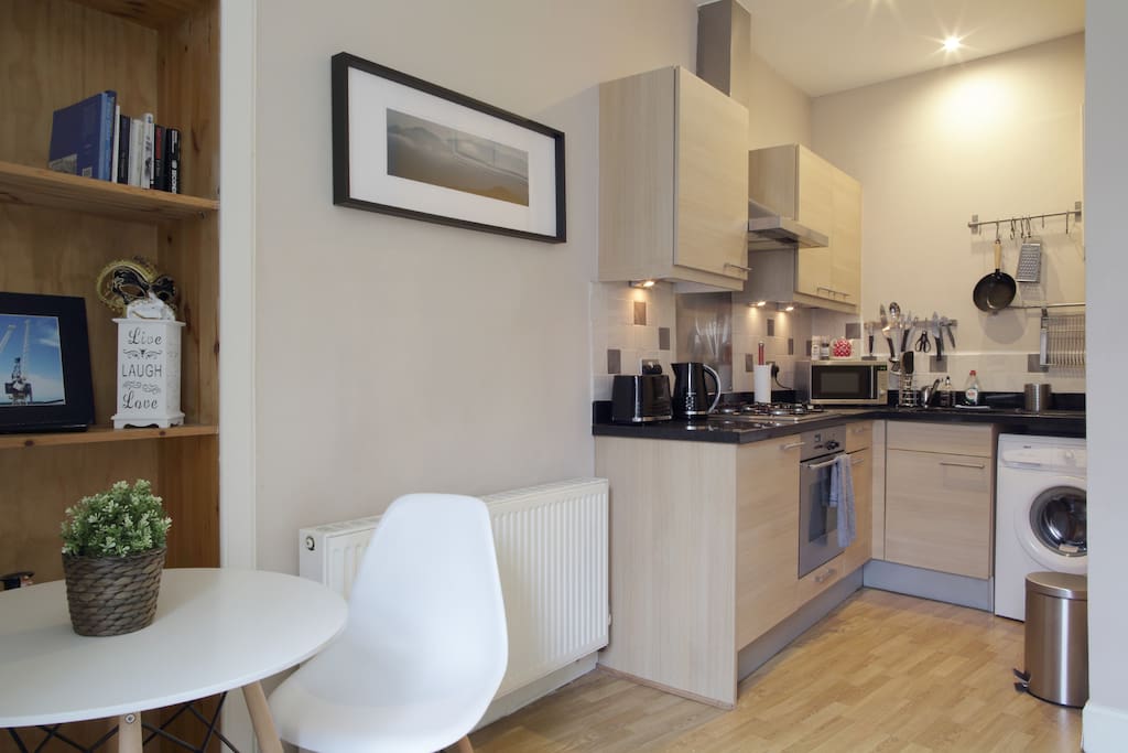 Open plan kitchen and living room