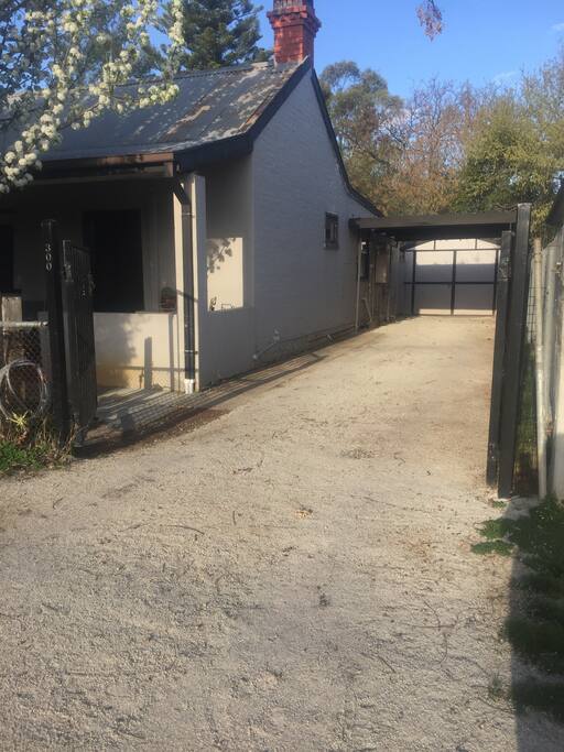 Off street under cover parking. Gates can be locked for added security.