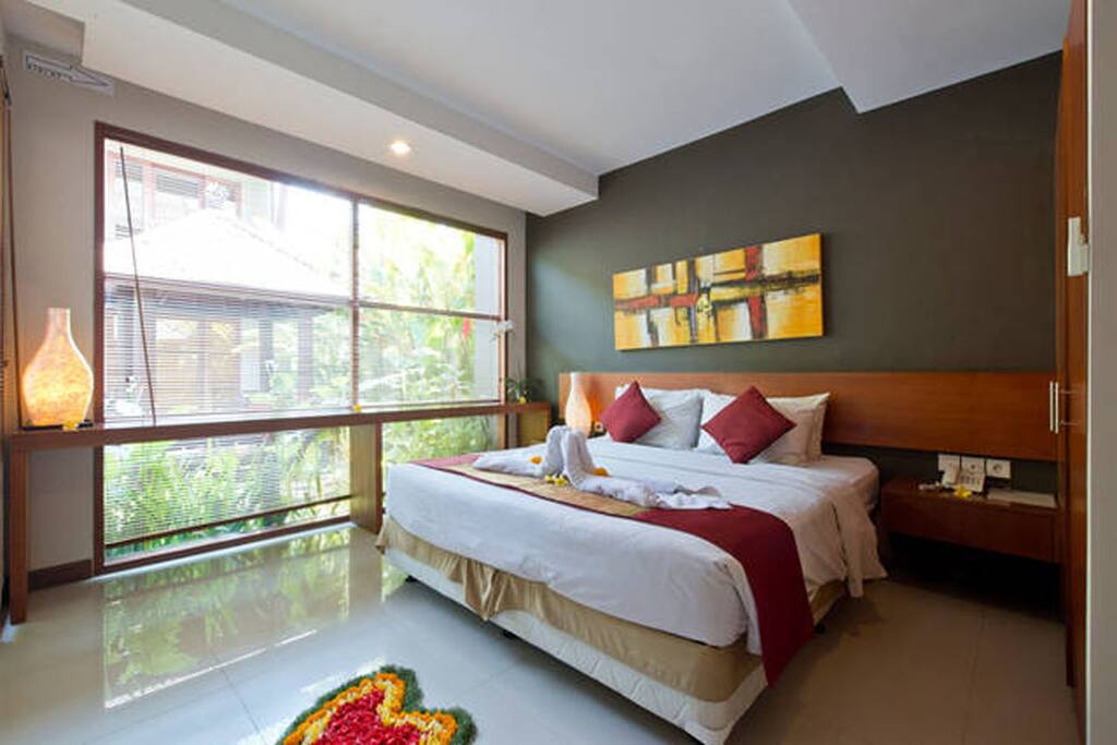 private bedroom with wardrobe and safeybox