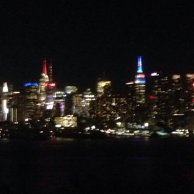 Enjoy this view by walking in blvd east in front of the building