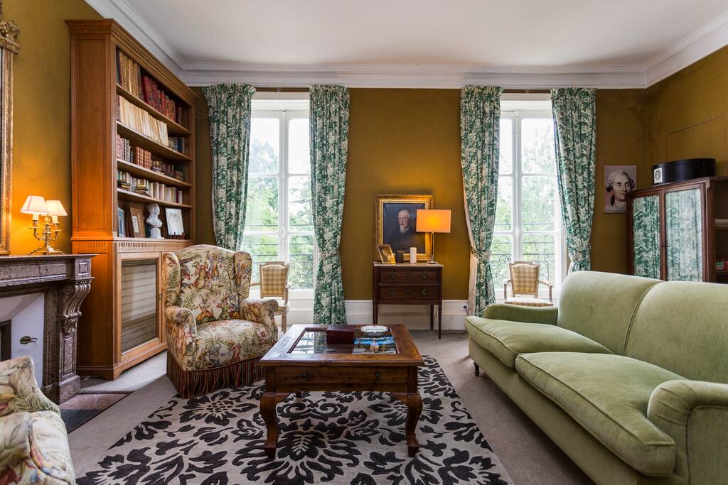 salon bibliothèque