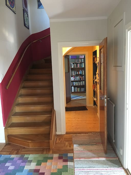 The Library is at the end of the corridor, quiet and secluded.