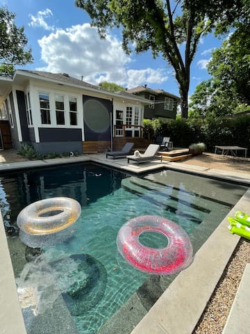 Bishop Arts Boho craftsman with POOL!