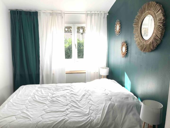 Chumba 1 cha kulala na kitanda 1 cha watu wawili