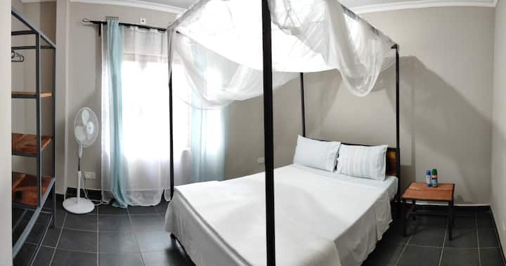 Room 3 has a double bed and shares the facilities with room 2.