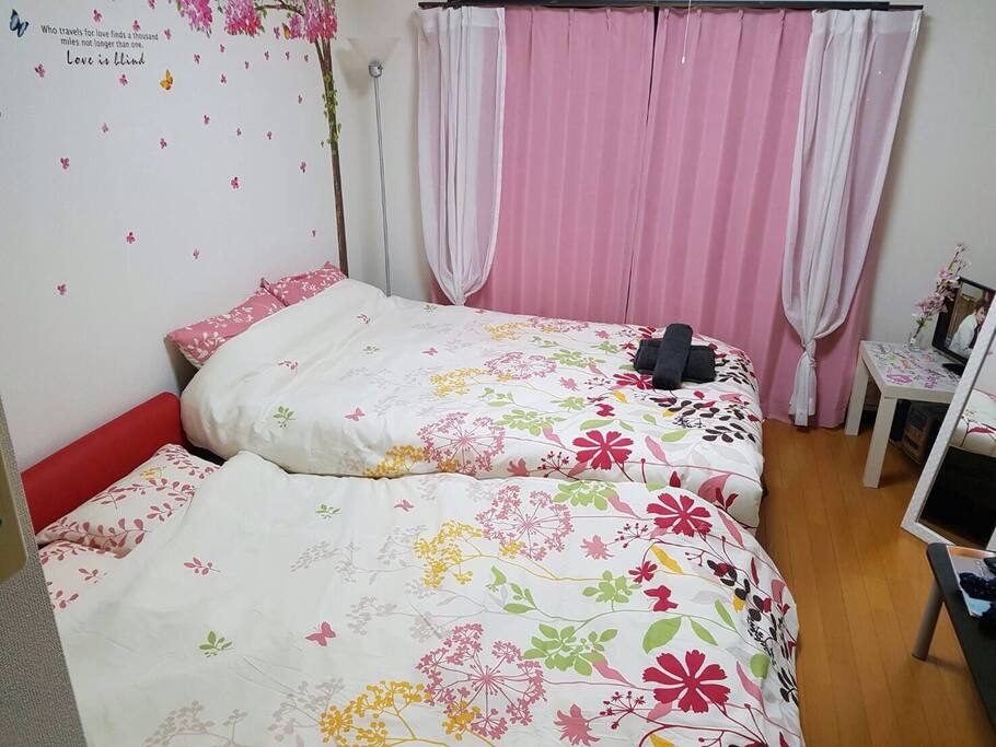 sakura room♡Dowble bed and Dowble sofa bed