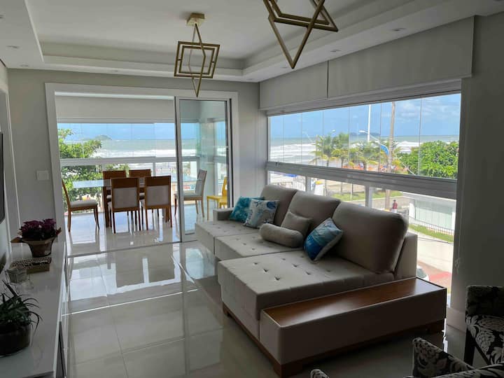 Apartamento Espetacular Pé Na Areia Praia Enseada - Guarujá