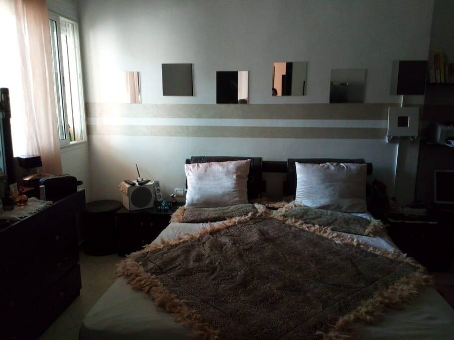 chambre a coucher lit double
