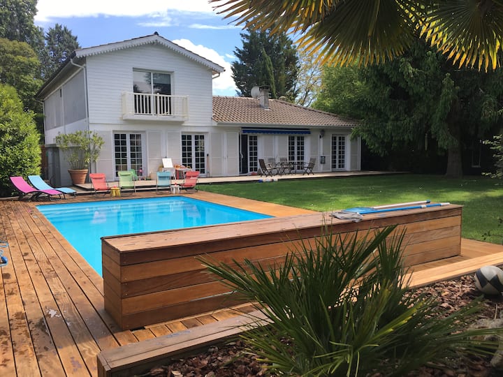 Belle Villa Avec Piscine Privée Au Sud De Bordeaux - Léognan