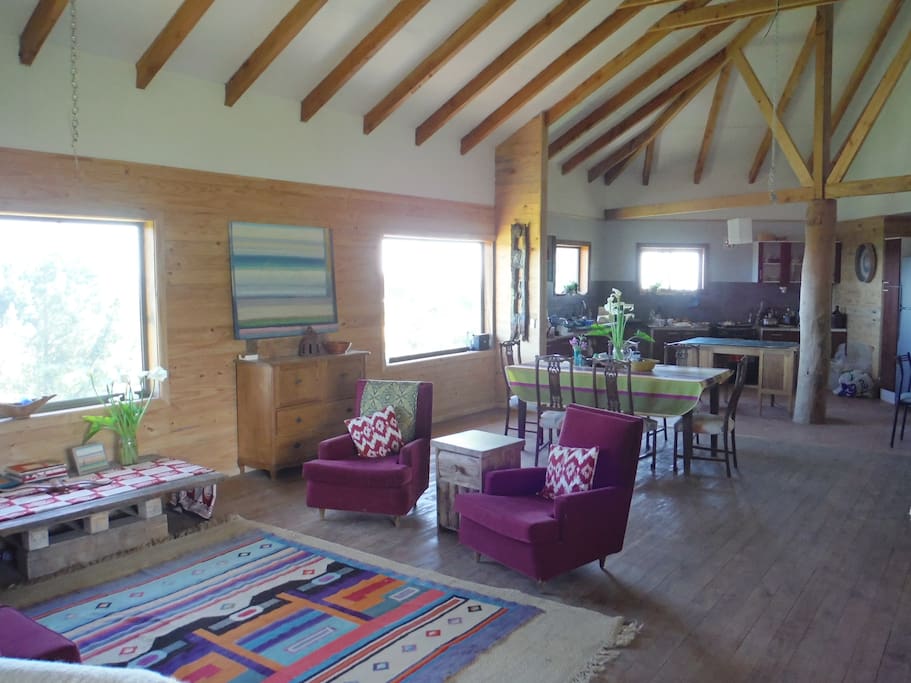 The Kitchen/Dining/Living area common space