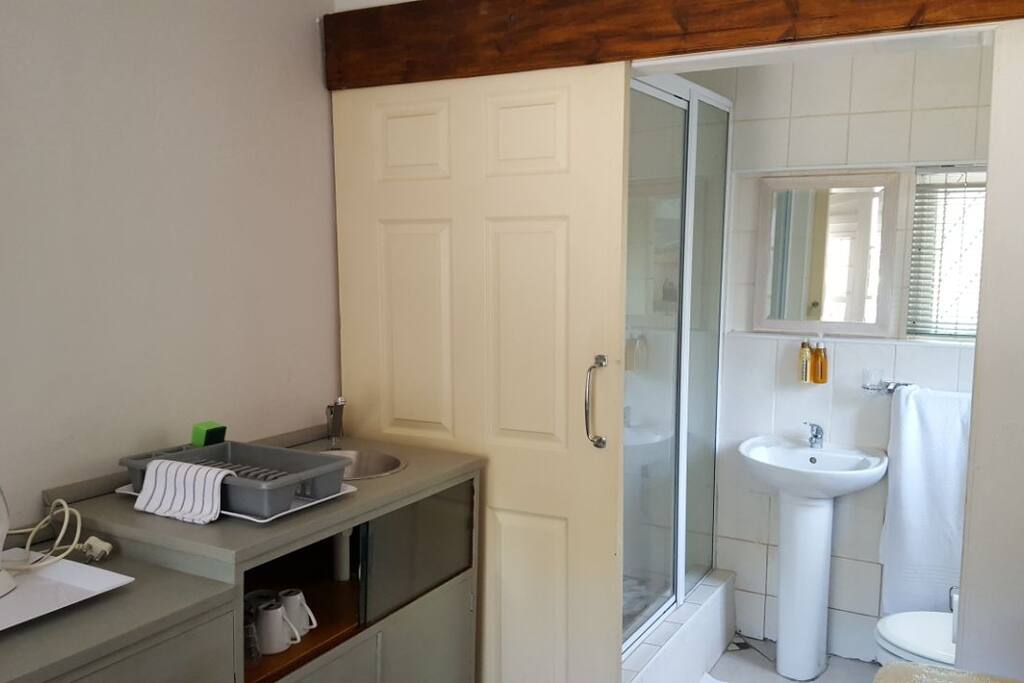 Kitchenette and bathroom