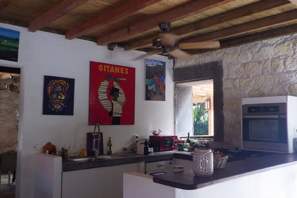 Cuisine ouverte.