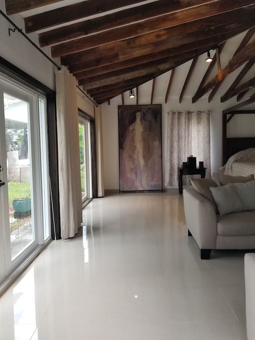 View as you walk in the front door