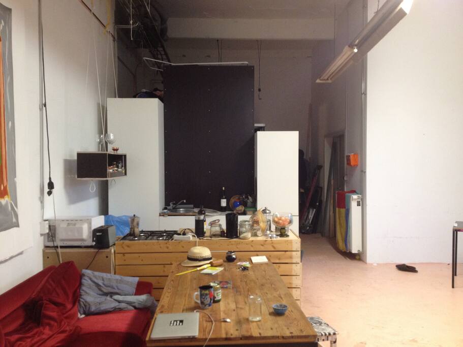 Küche+Wohnzimmer