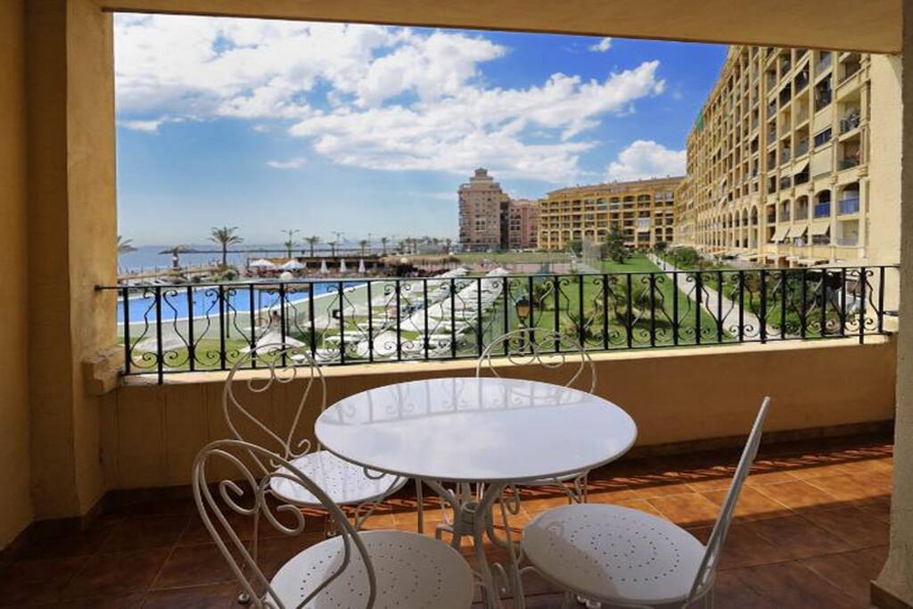 The terrace