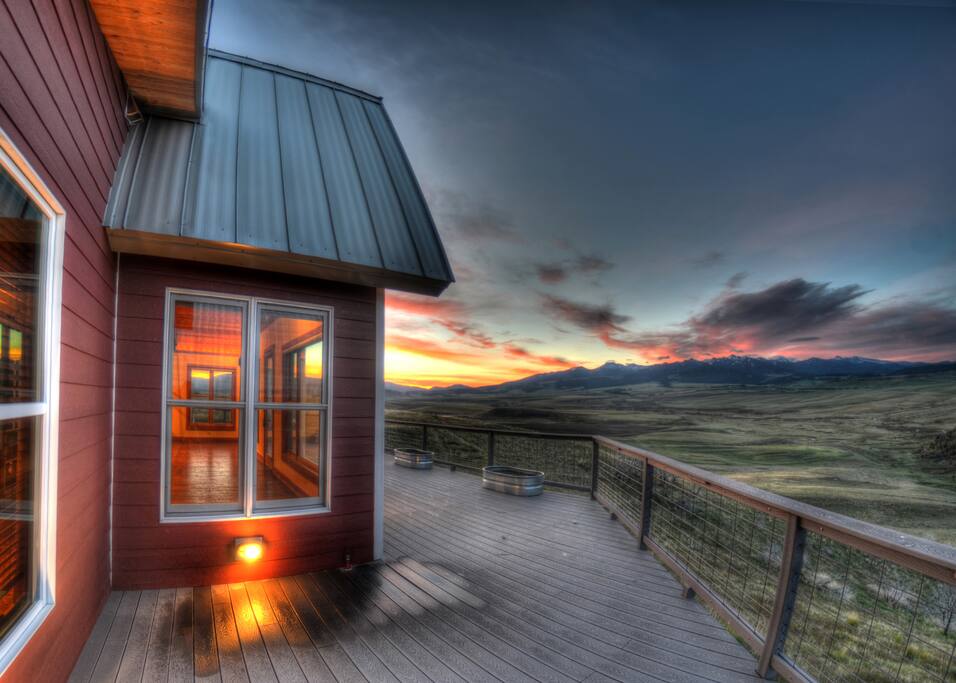 Sunset from the main deck