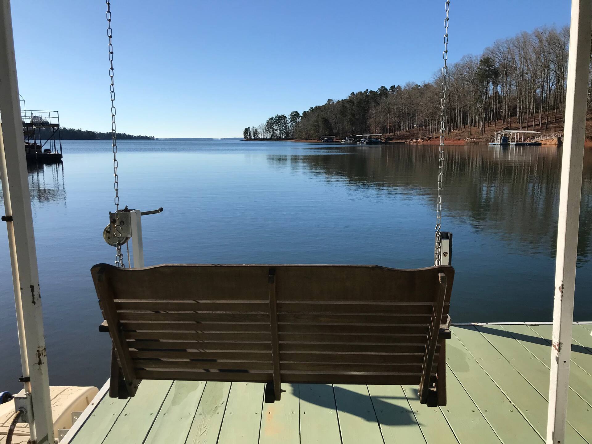Private-Lake getaway-7 mile view from dock