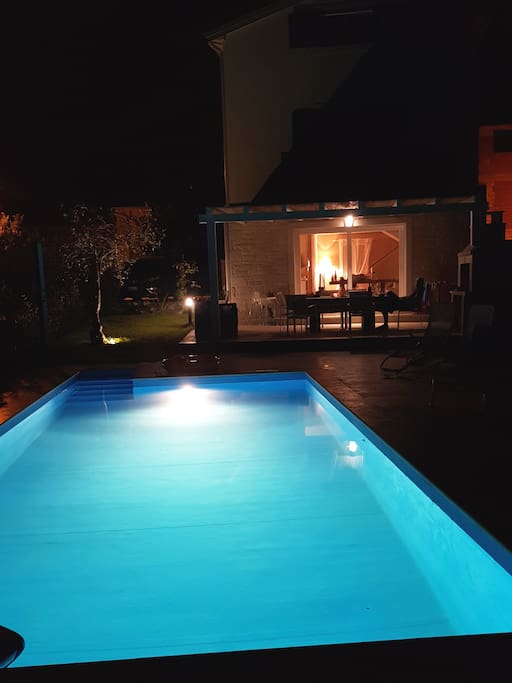 pool by night