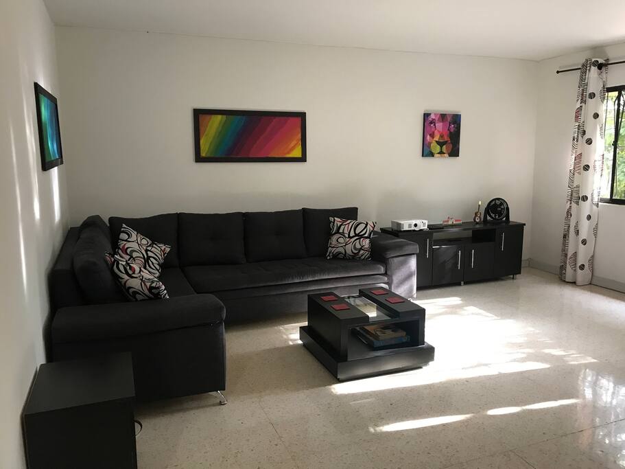 Living room below your room. Common area