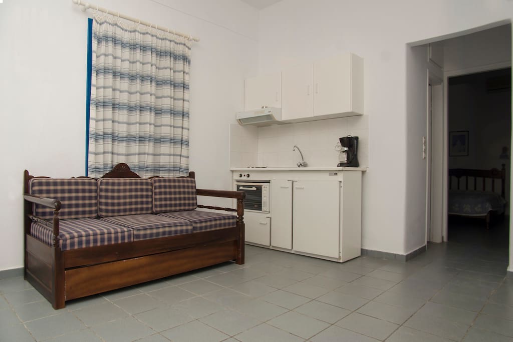 Living room and Kitchenette