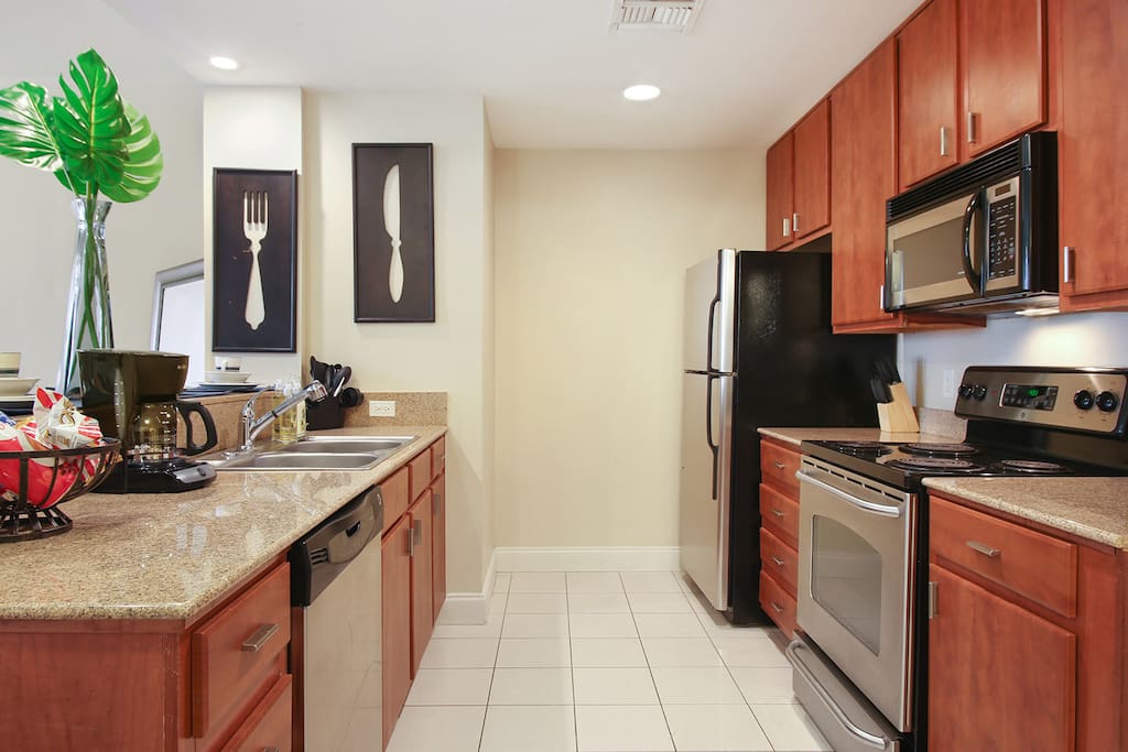 Open Fully-equipped Kitchen