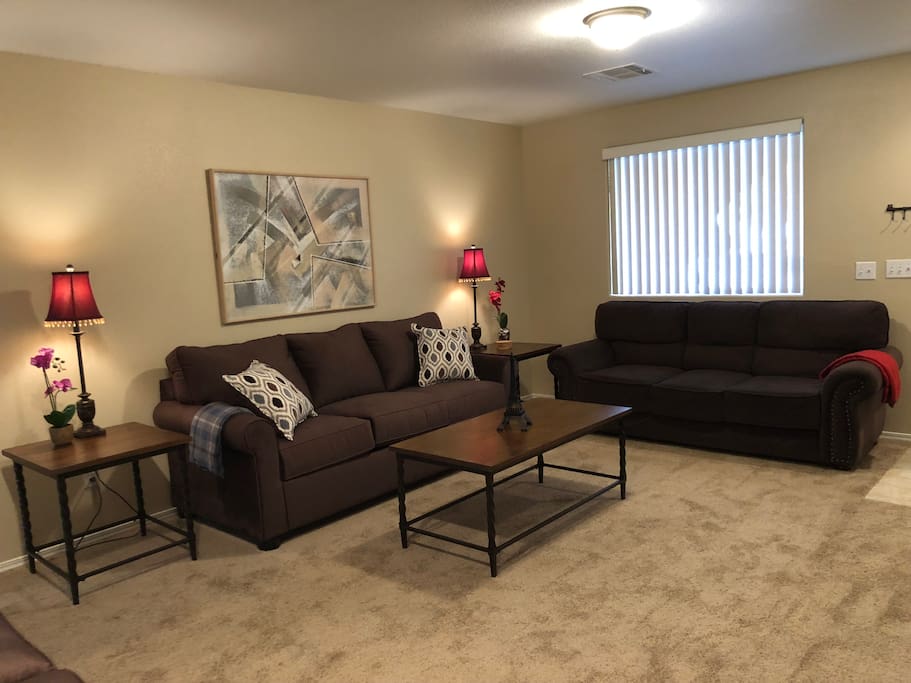 Living Room... COMFY, COZY, FUN!!!