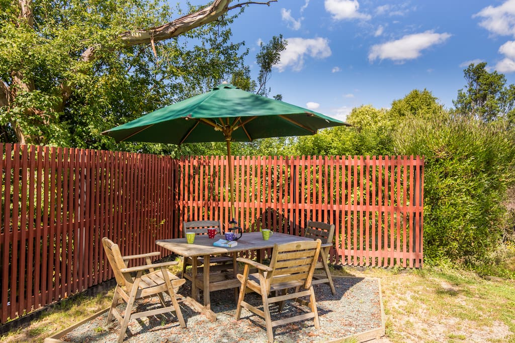 Sunny spot for outdoor dining