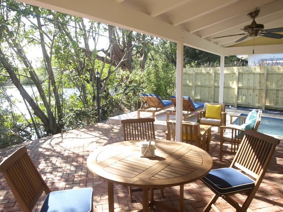 Back Patio, Pool, Canal & Preserve