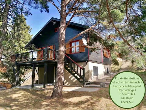 Cozy cottage 10pl. near lake/station