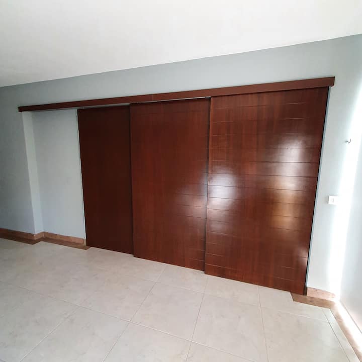 Flex para crear un segundo espacio para dormir.