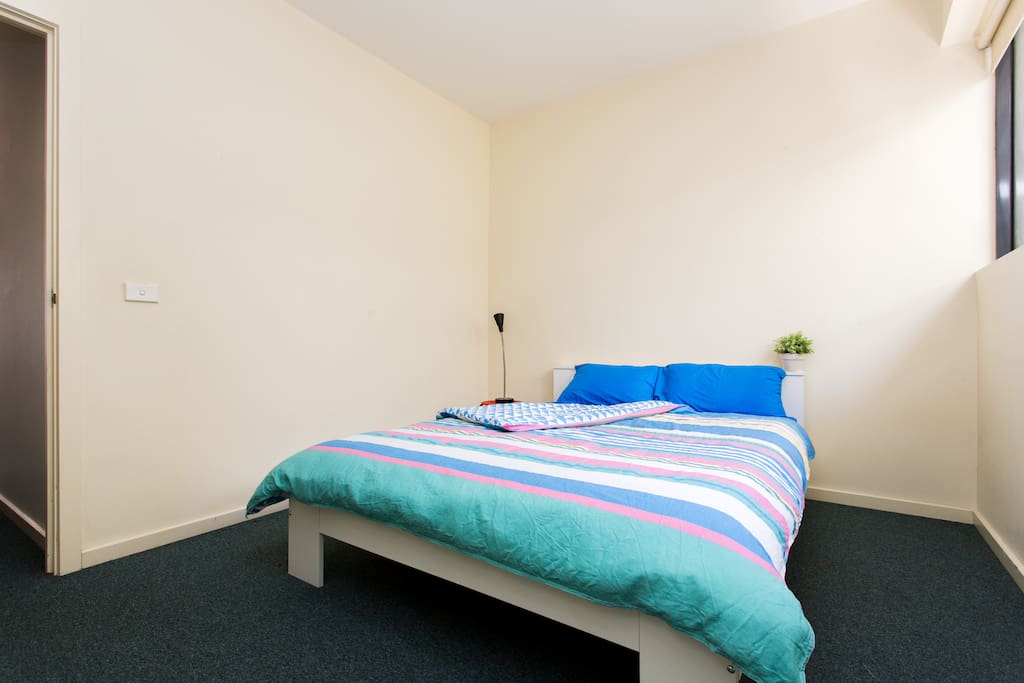 Comfy bedroom equipped with linen