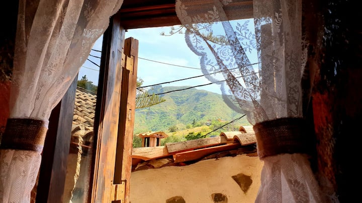 Vue depuis la fenêtre de la chambre.