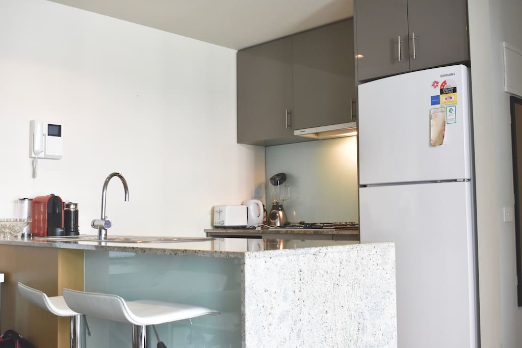 Fully stocked kitchen